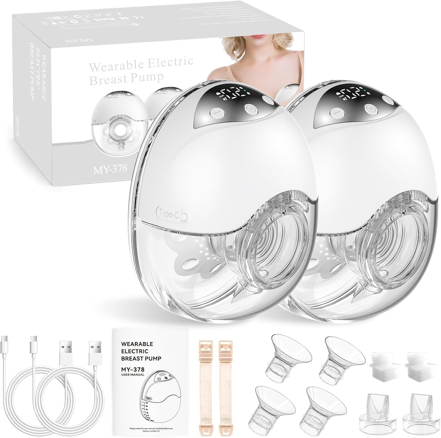ARICHOMY Hands Free Breast Pump - Portable Wearable Pumping Solution