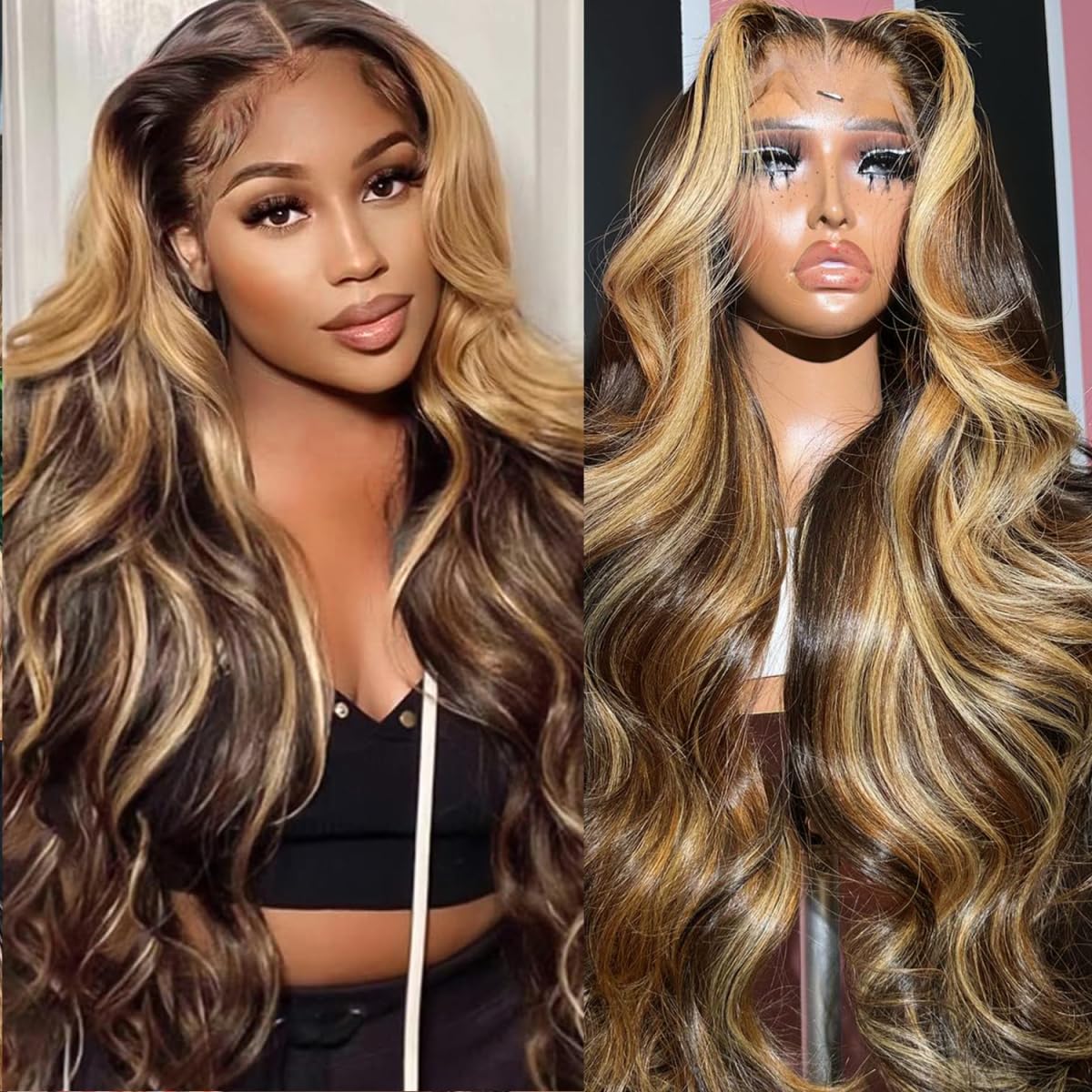 30 Inch Ombre Lace Front Wigs Human Hair for Women