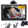 Baby Car Camera HD 5 Inch Monitor Car Mirror Infant Rear Facing Full
