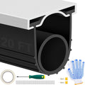 Garage Door Bottom Seal 20ft Rubber Strip - Weatherproof Seal