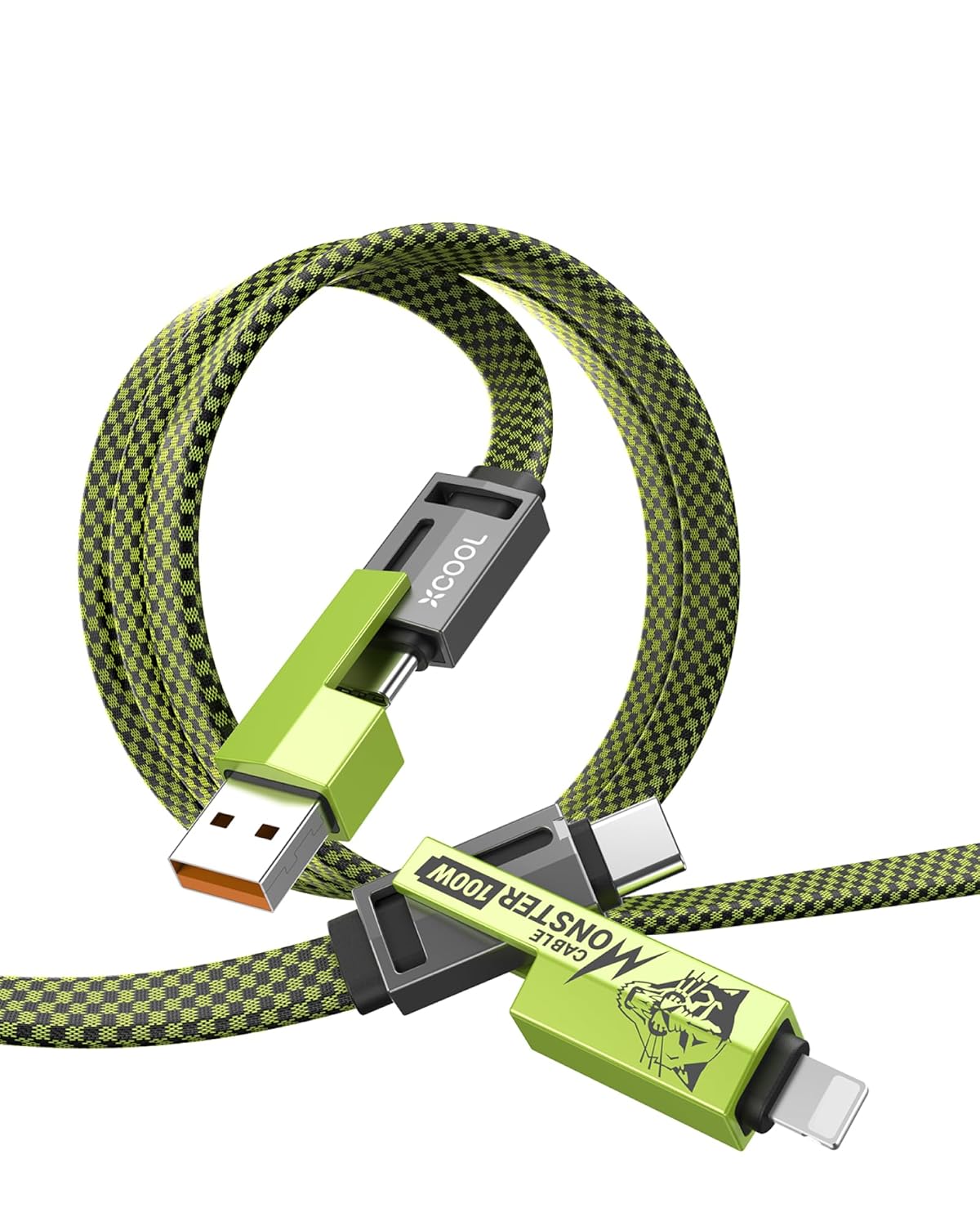XCOOL 4-in-1 100W Fast Charge USB-C Cable