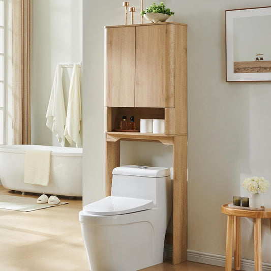 Modern Over The Toilet Storage Cabinet with Adjustable Shelf