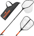 Brutus Folding Landing Net with Boat Hook - Foldable, Extendable Reach
