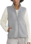 Trendy Warm Sherpa Fleece Vest for Women - Lightweight Zip Jacket