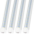 Led Shop Lights 4FT 50W 6500K 7000LM Clear White - 4-Pack