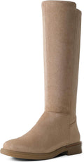 Shoe'N Tale Women's Knee High Boots Flat Low Heel (Style 18Q3)