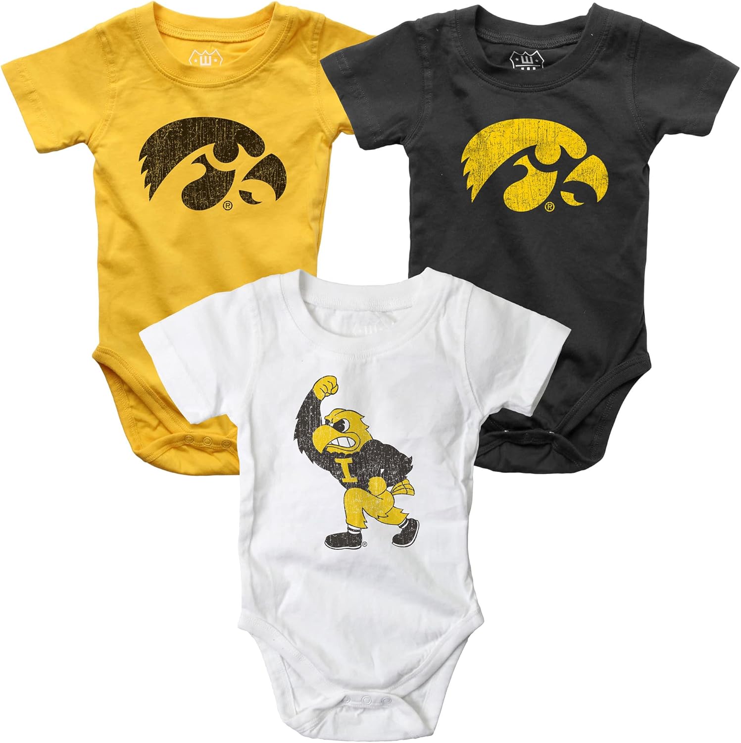 Wes and Willy Baby College Team Cotton Rompers 3 Pack Review