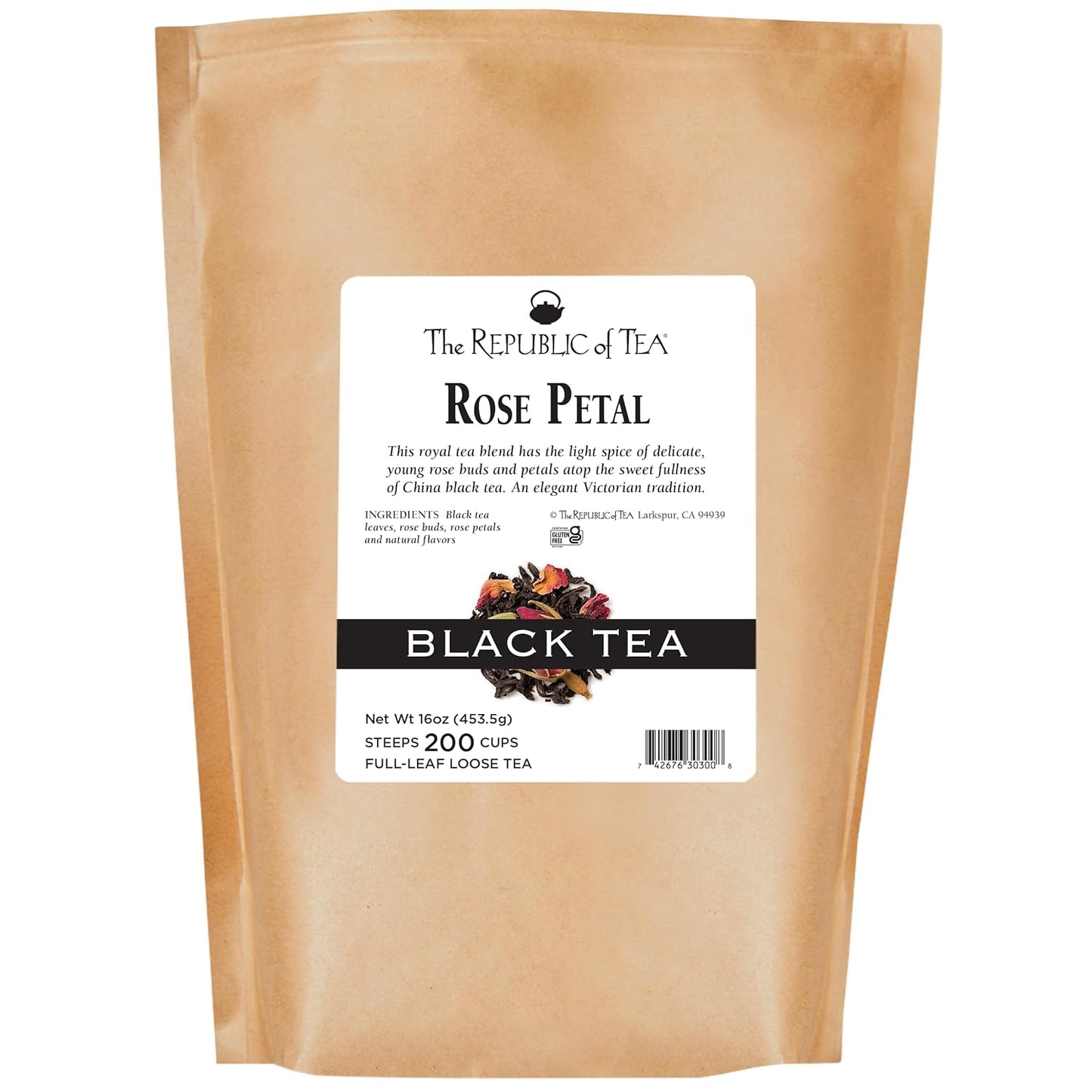 Rose Petal Full-Leaf Loose Black Tea for a Romantic Experience