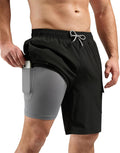 Men's Swim Trunks with Compression Liner 9 in - Quick Dry Cargo