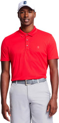 IZOD Men's Performance Golf Grid Stretch Polo - Comfortable Play