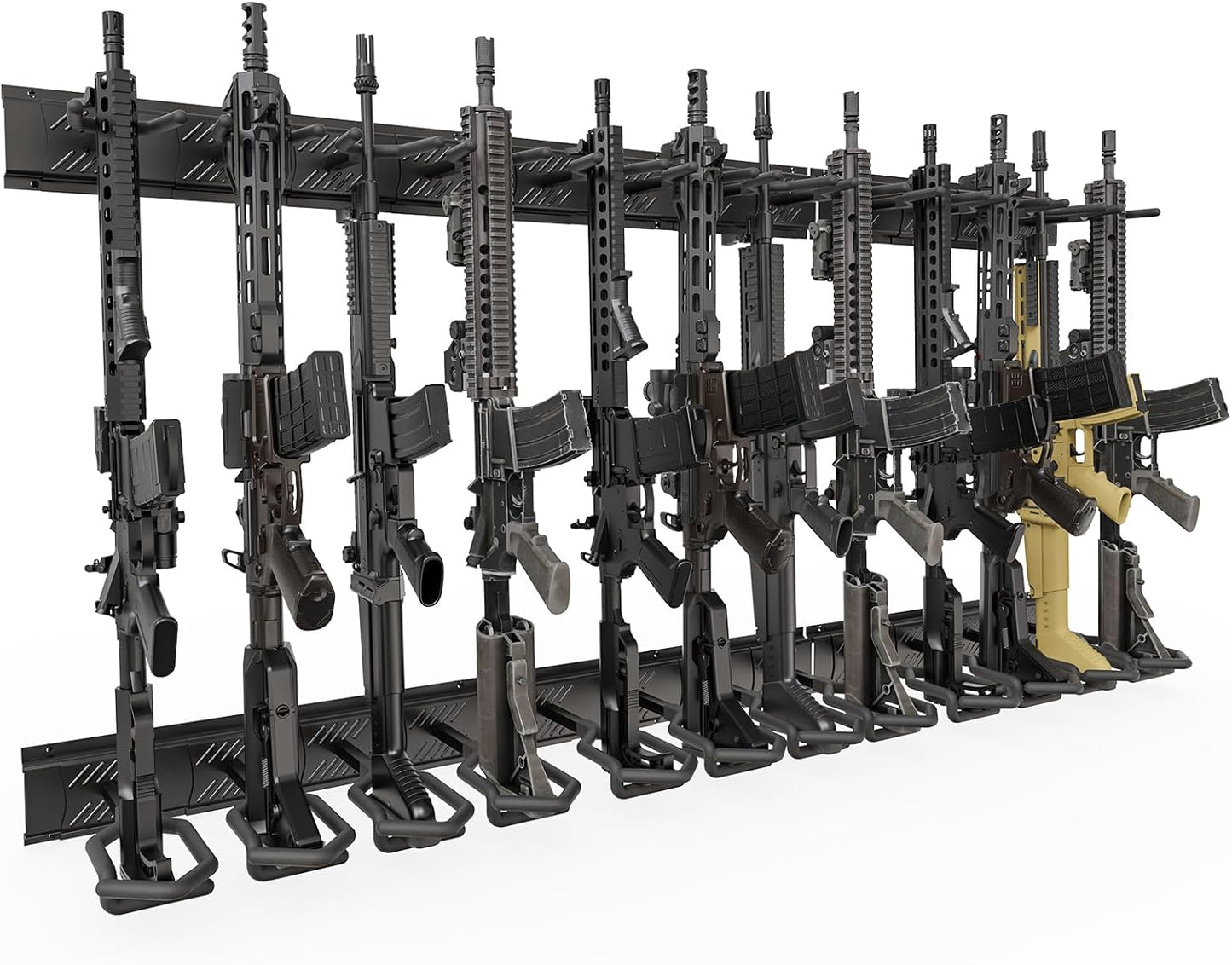 Adjustable Gun Rack Wall Mount for Heavy Duty Steel Display