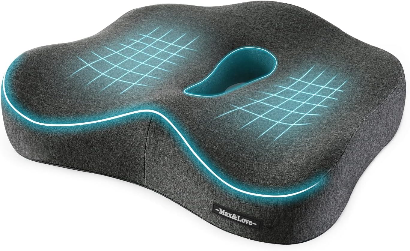 Max&Love Orthopedic Memory Foam Seat Cushion - Pain Relief