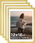 KINLINK 12x16 Picture Frame Set of 4 for Art Wall Display