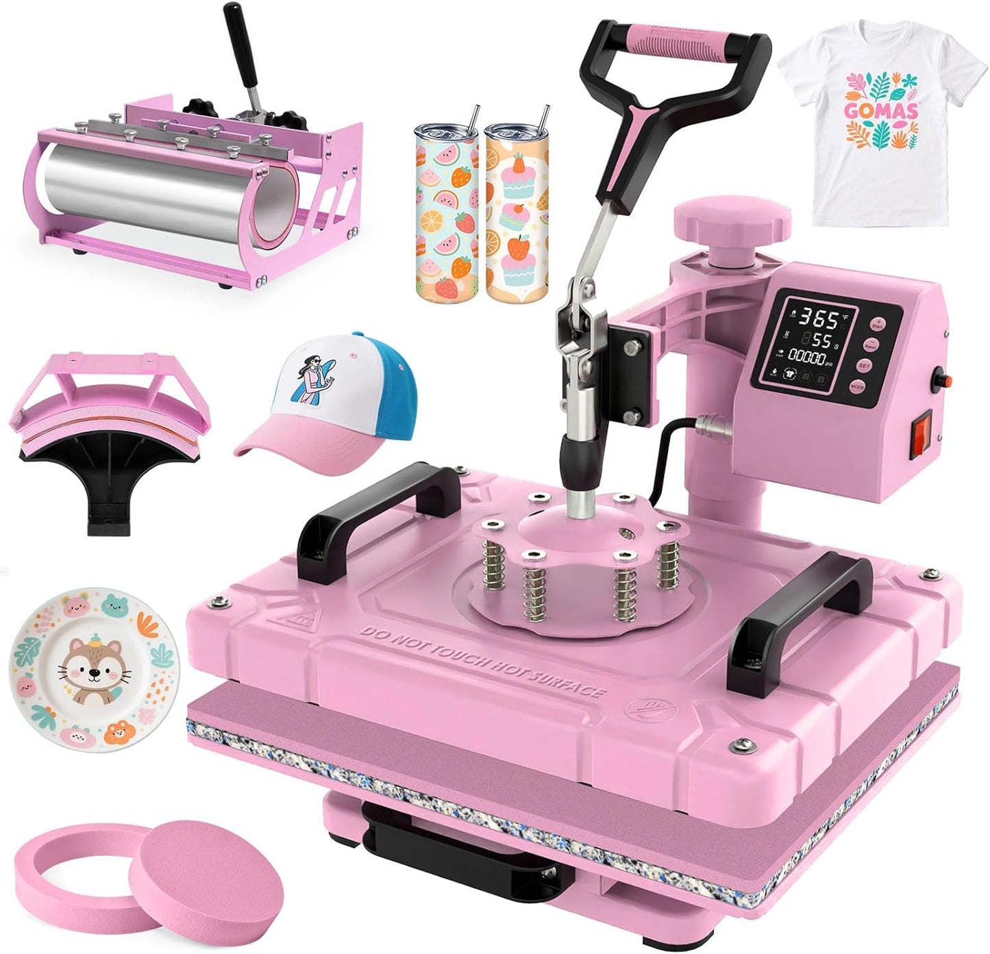 5 in 1 Heat Press Machine for T-Shirts, Tumblers, and More