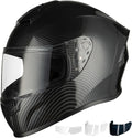 Favoto Full Face Motorcycle Helmet Dual Visor - DOT Certified