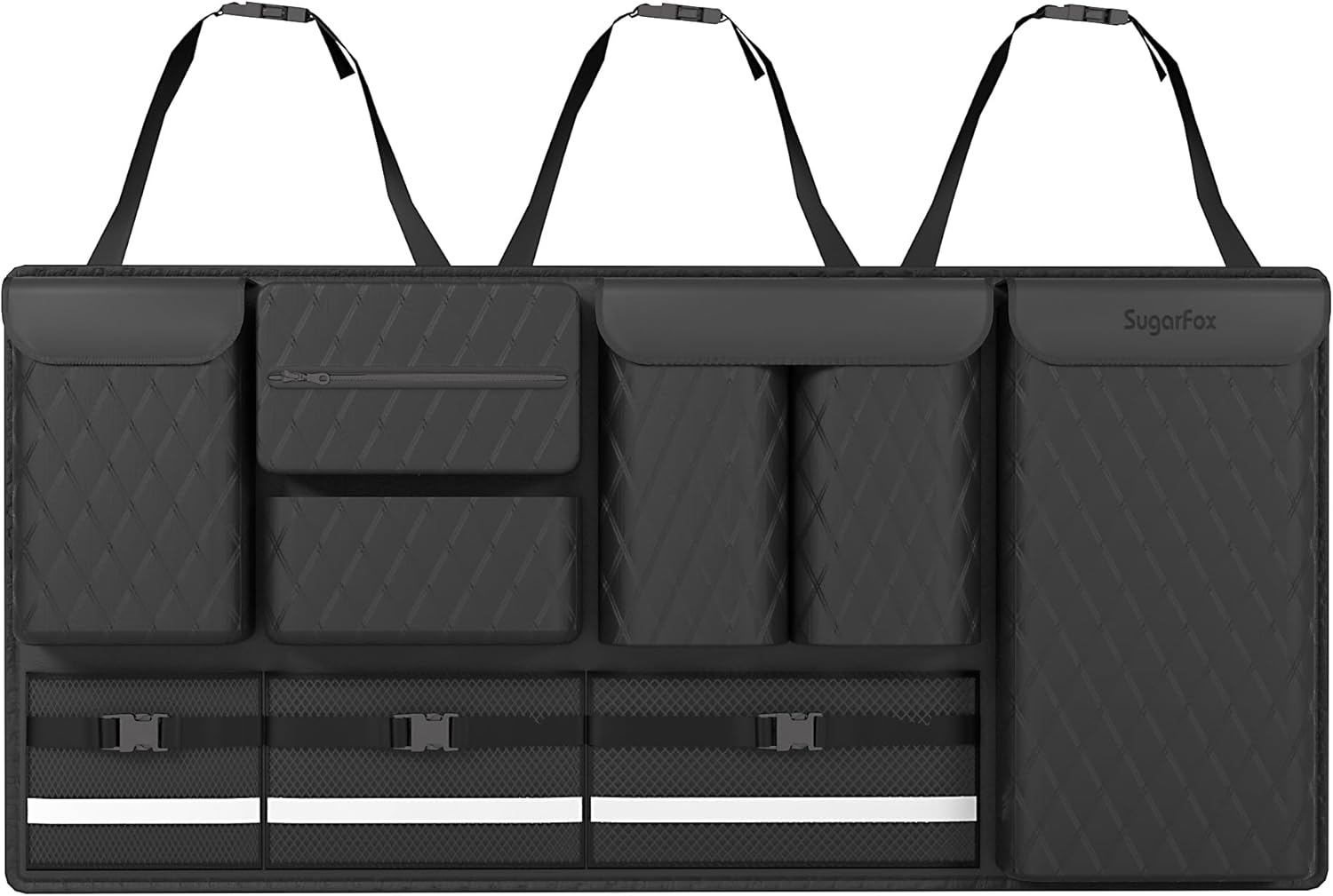 Backseat Hanging Organizer with Large Storage Bags for Vehicles
