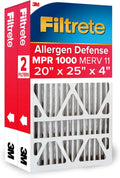 Filtrete 20x25x4 Air Filter 2-Pack - Micro Allergen Defense for Cleaner Air!