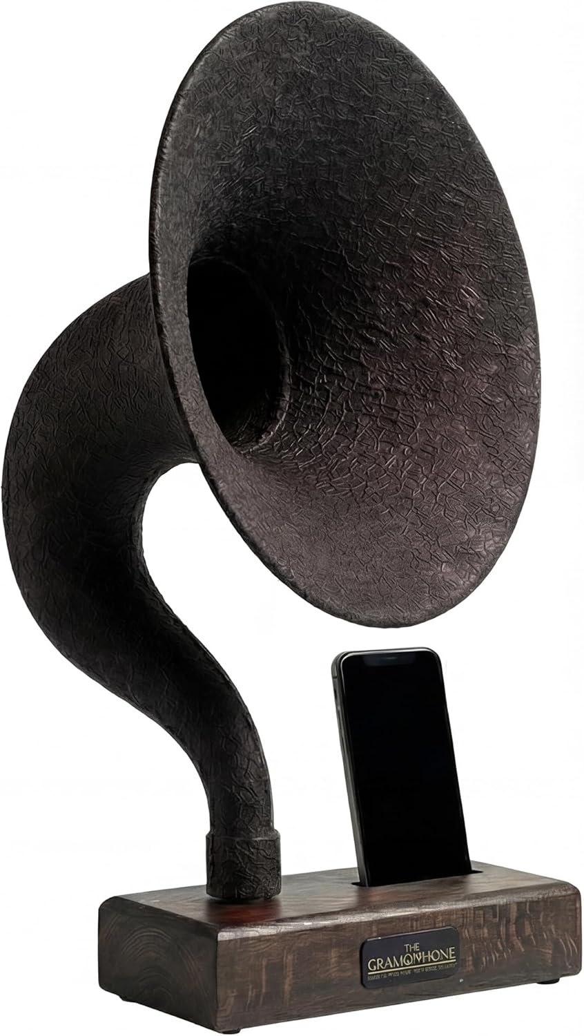Handmade Acoustic Phone Speaker - Vintage Gramophone Design