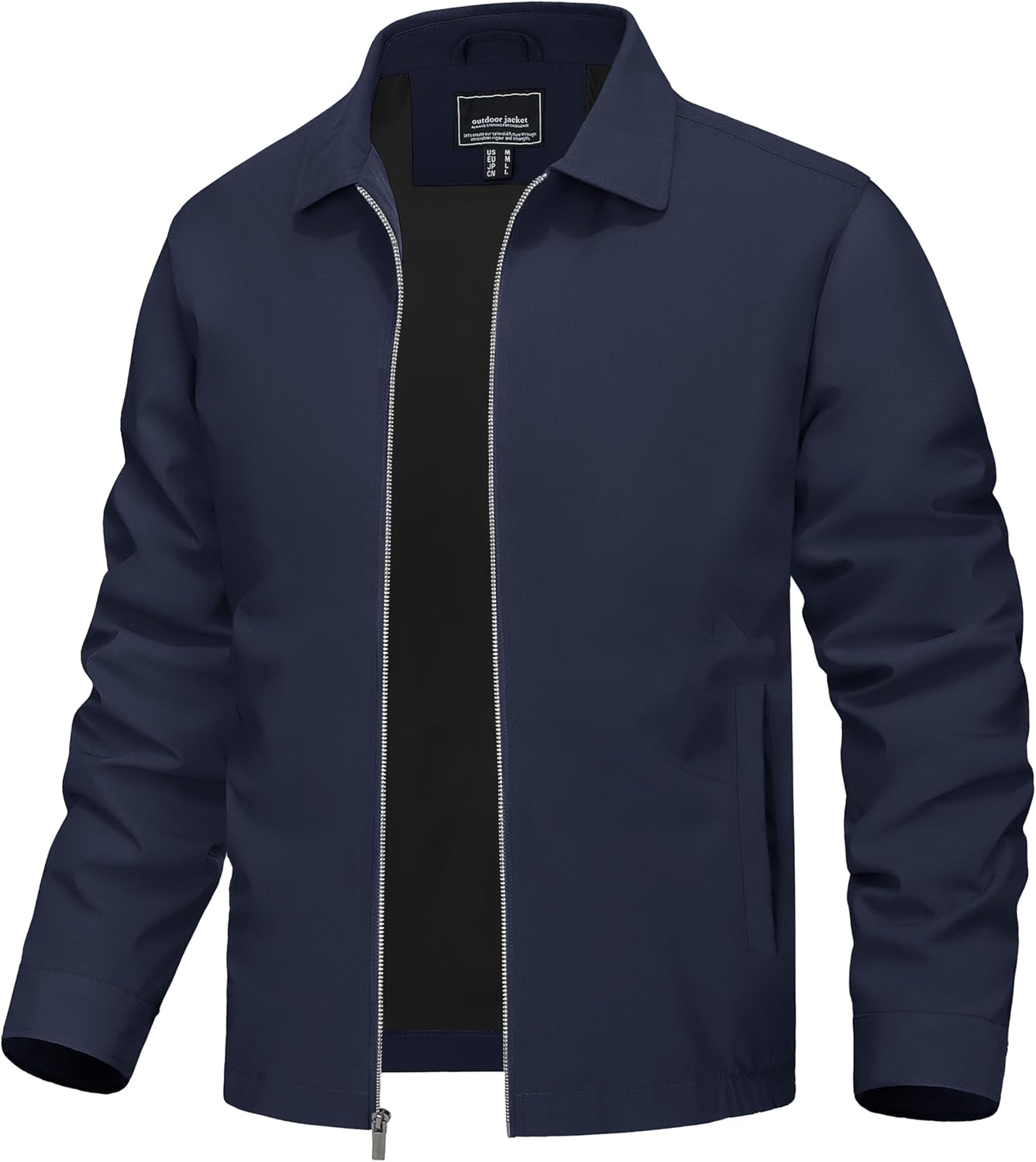 TACVASEN Mens Lightweight Windbreaker Full Zip Jacket for All