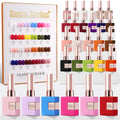 Gel Nail Polish Set 28Pcs Same Color Bottles - Long Lasting Shine