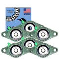 PGN UCFL201-8 Pillow Block Bearing - Durable 1/2in Bore Pack