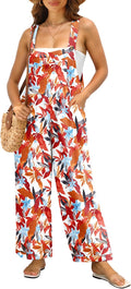 Women's Summer Jumpsuit Wide Leg Overalls - Comfortable Breathable Fit