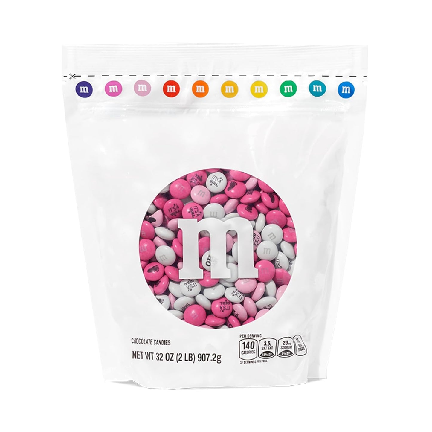 M&M'S World It's A Girl Milk Chocolate Candy for Celebrations