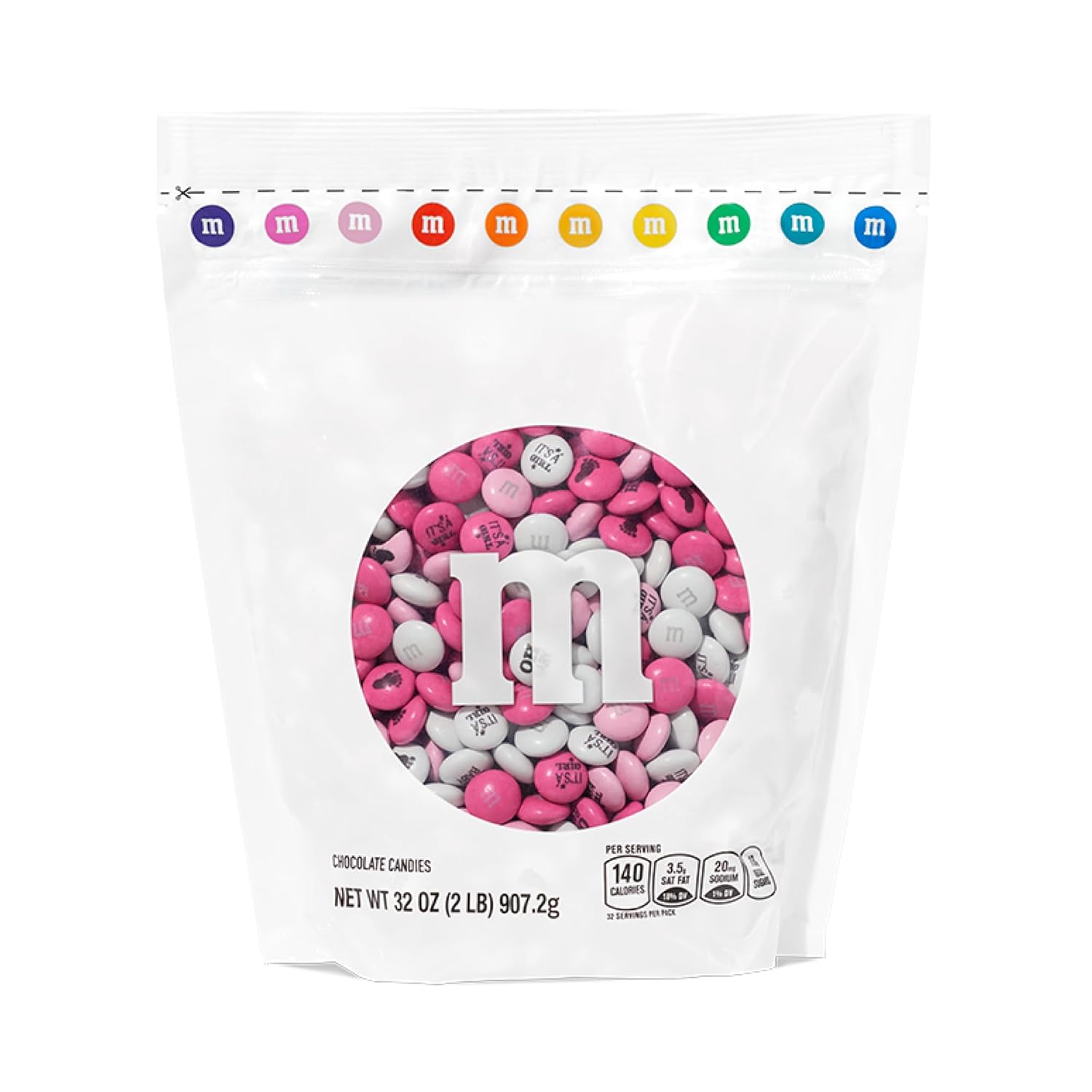 M&M'S World It's A Girl Milk Chocolate Candy for Celebrations
