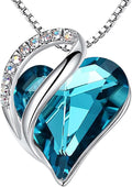 Leafael Necklaces for Women - Infinity Birthstone Heart Pendant