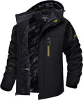 Men's Winter Ski Jacket with Fleece Lining - Waterproof Snow Parka