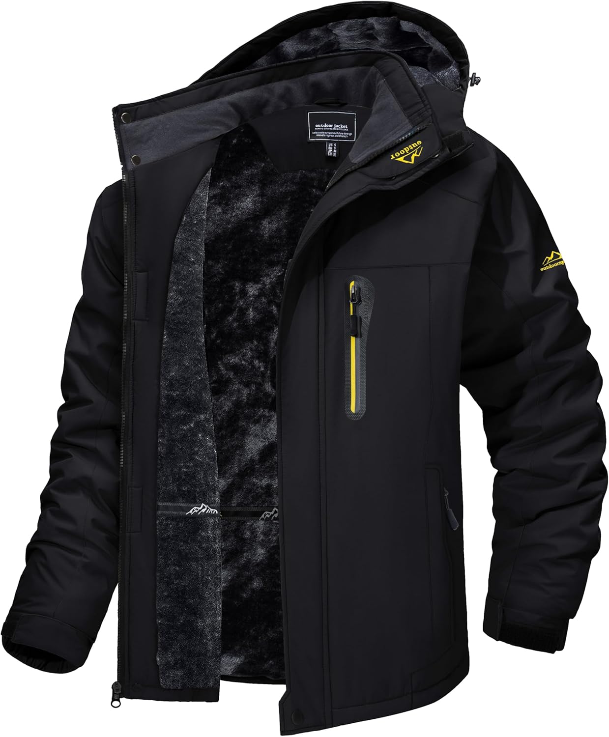 TACVASEN Men's Winter Ski Jacket Waterproof Snow Coats for Cold