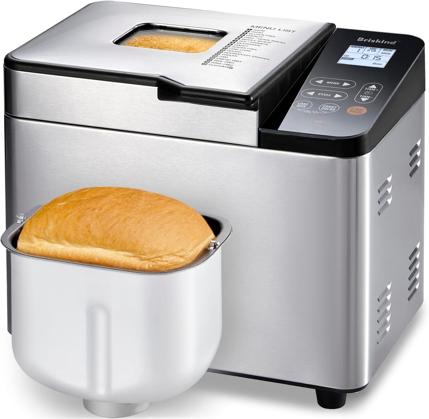 Bread Maker Machine with Ceramic Nonstick Pan for Easy Baking