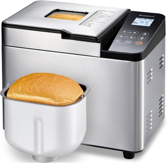 Bread Maker Machine with Ceramic Nonstick Pan for Easy Baking
