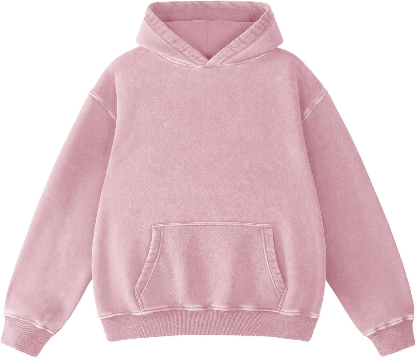 Super Soft Acid Wash Hoodie for Men - Vintage Pullover Style