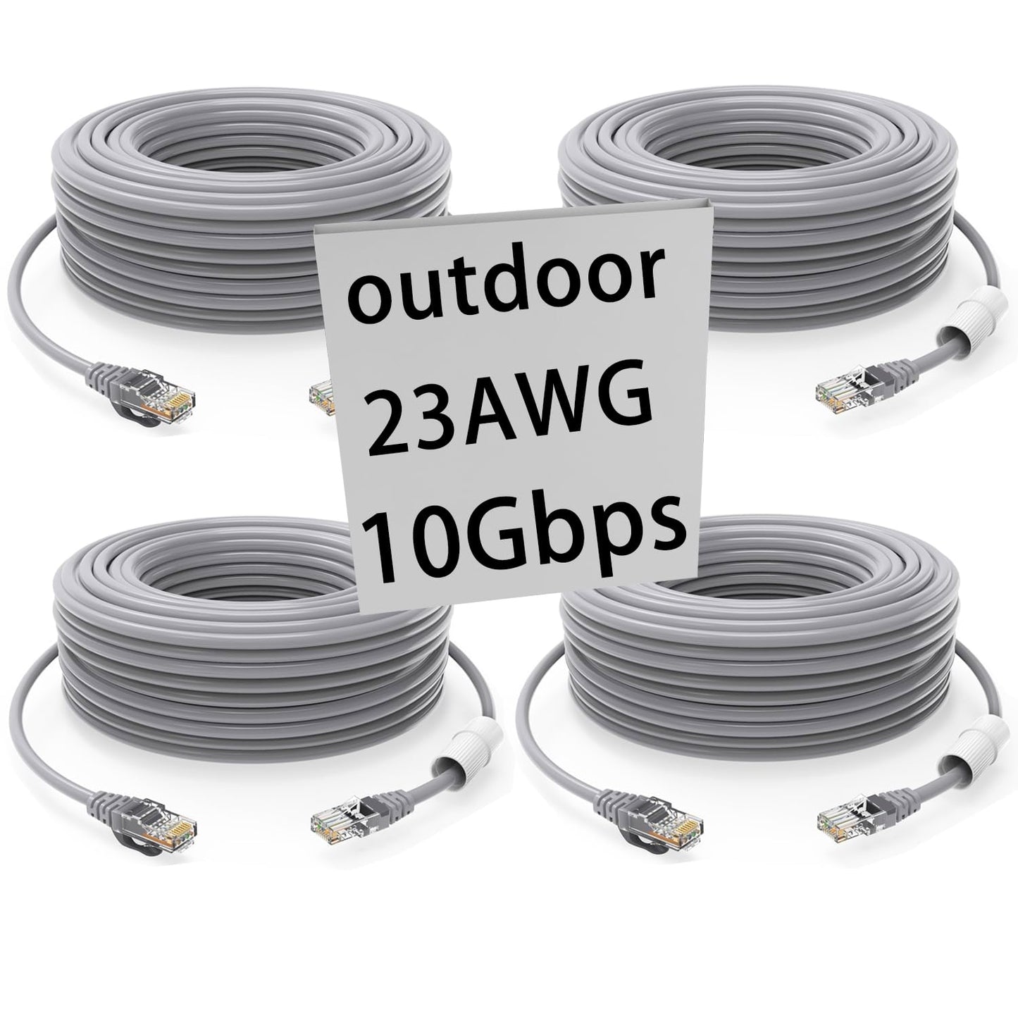 Cat 6 Ethernet Cable 50 ft Heavy Duty for Indoor and Outdoor Use