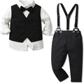 Toddler Boy Dress Clothes Outfit Button Down Shirt + Pants Set
