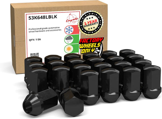 M14x1.5 Lug Nuts 24 PCS OEM Style for Chevrolet GMC Cadillac
