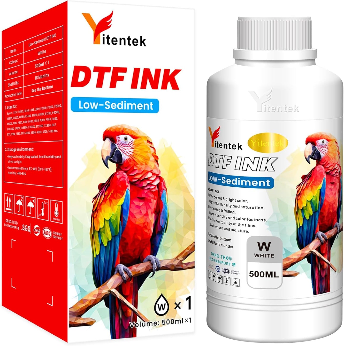Low-Sediment DTF White Ink for High-Quality Printing Projects