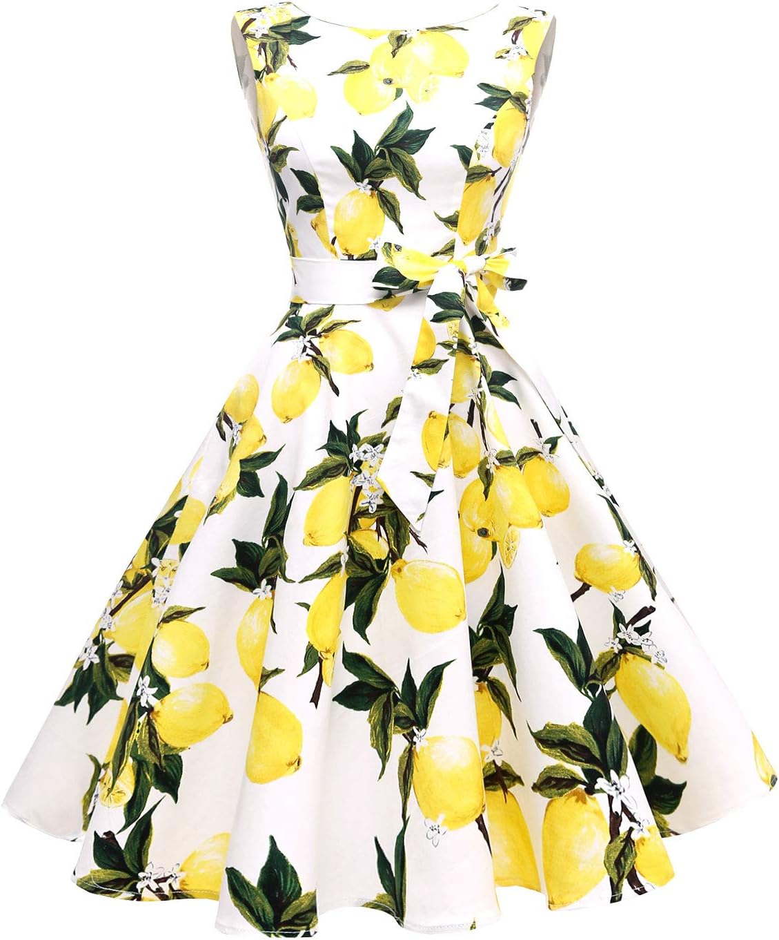 Hanpceirs Women's Boatneck Sleeveless Swing Vintage Dress Review