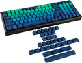 Purple Yellow Green Gradient PBT Double Shot 133-Key Side-lit Keycap