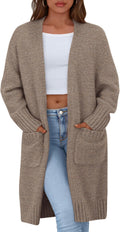 Fall Long Sleeve Cardigan Sweaters for Women - Cozy Mid-Length