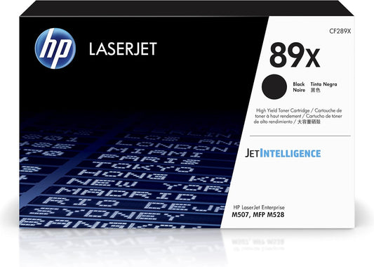 HP 89X Black High-yield Toner Cartridge for Reliable Printing