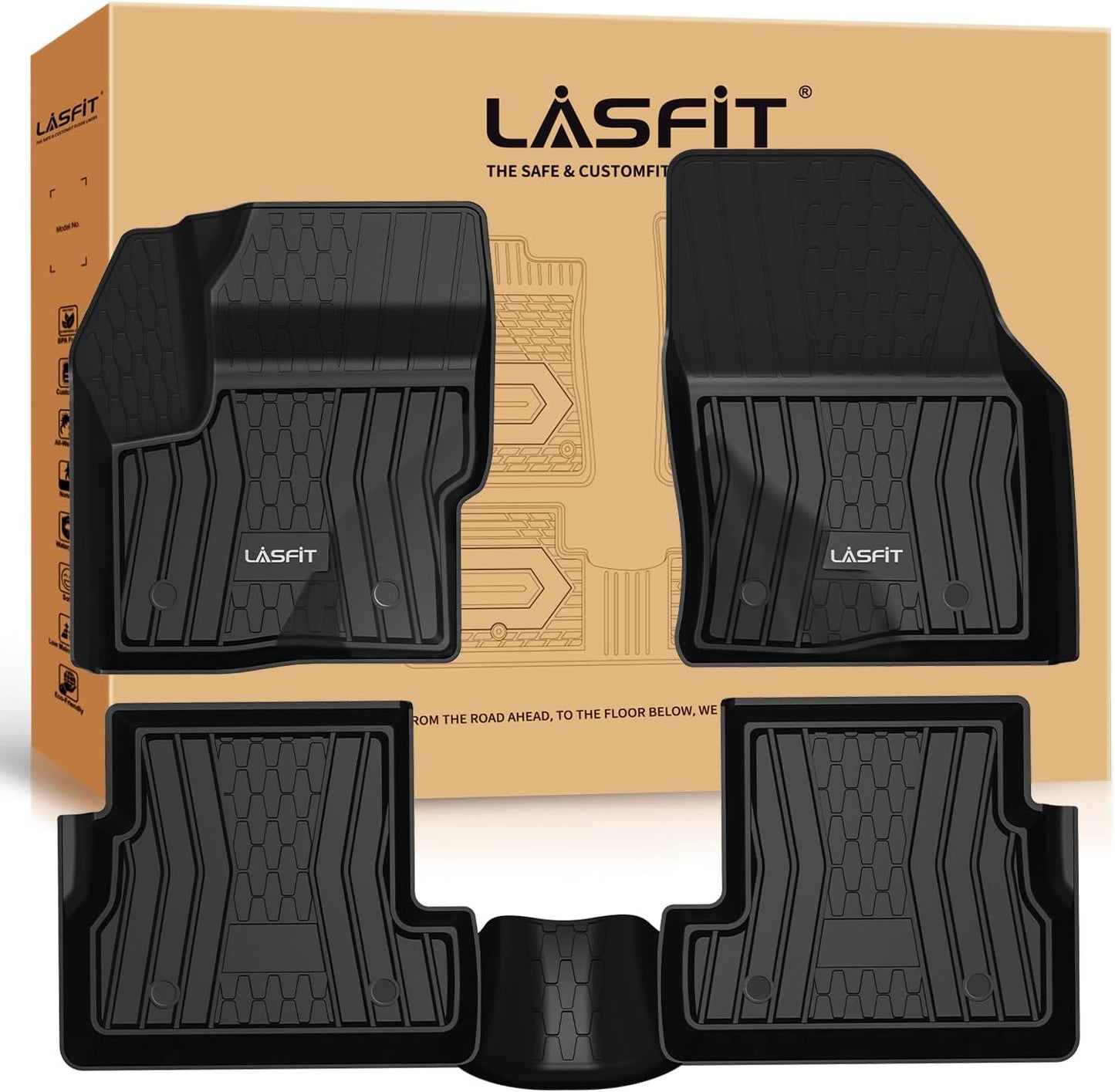 Custom Fit Floor Mats for Lincoln MKC 2015-2019 - All Weather