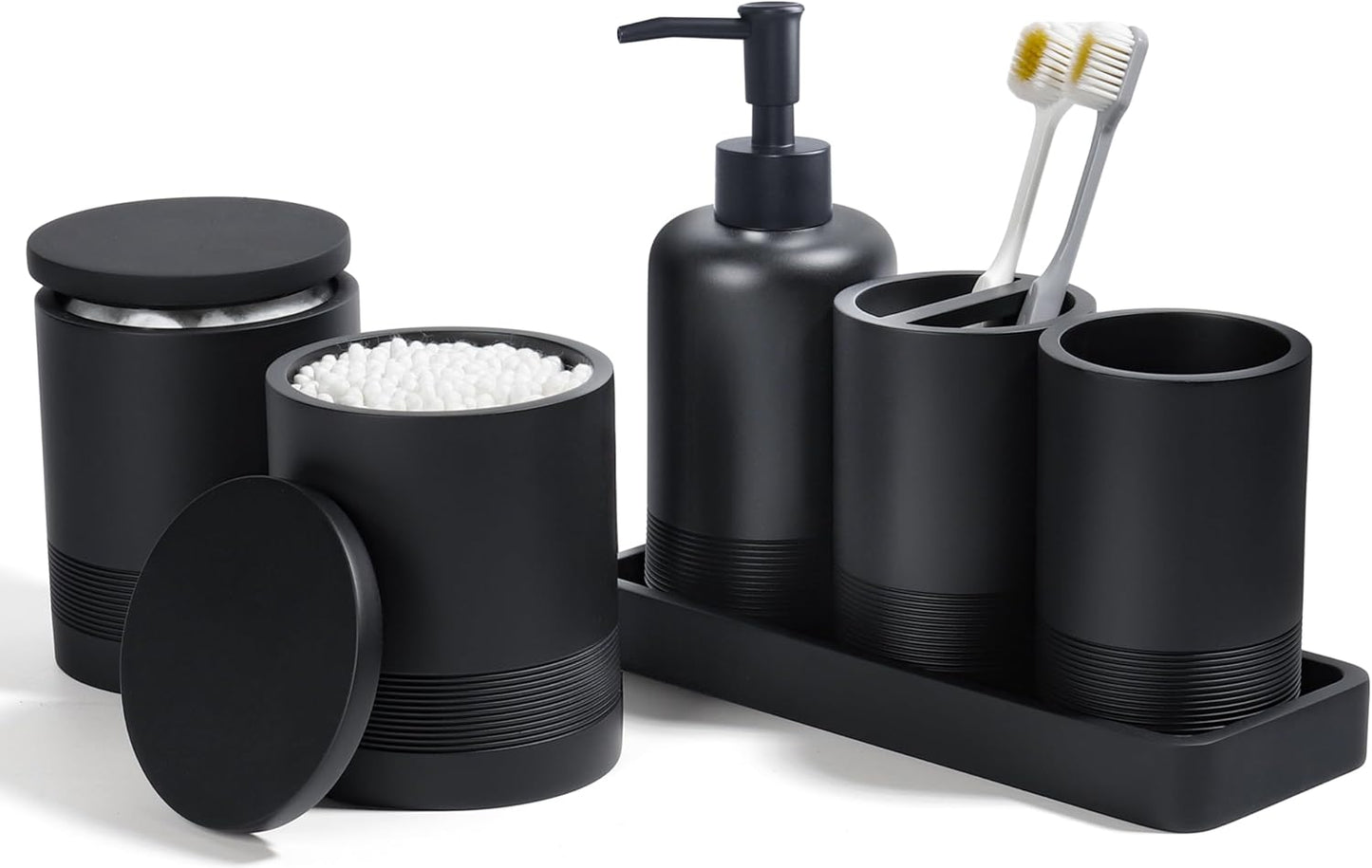 Bathroom Accessories Set for Modern Bathrooms in Matte Black