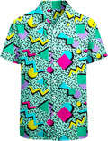 80s 90s Hawaiian Shirt for Men - Vintage Button Down Style