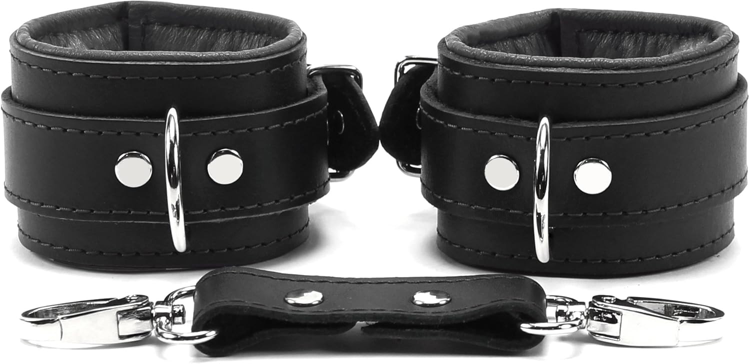 Wrist Cuffs or Ankle Cuffs Real Leather Handmade Luxury Gear