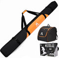Ski Bag and Ski Boot Bag Combo - Padded, Water-Resistant Travel Set