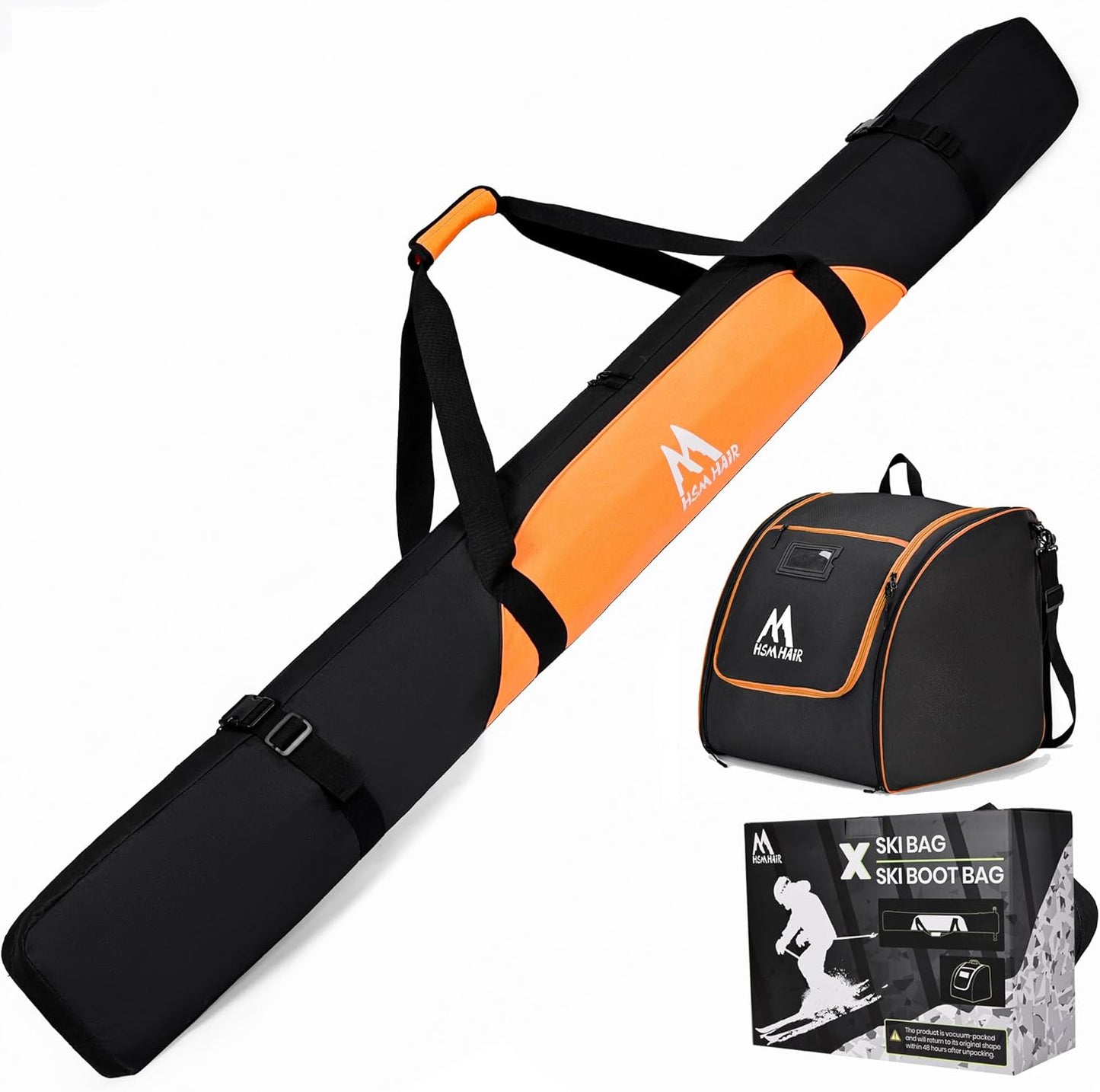 Ultimate Ski Travel Combo for Air Travel: Water-Proof & XL Capacity - Hsmihair