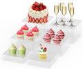 Buffet Risers 6Pcs Acrylic Food Display Risers for Buffet Table