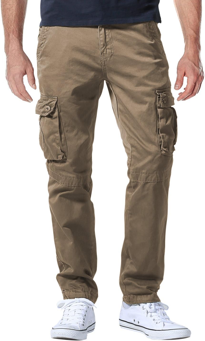 Match Men's Casual Wild Cargo Pants for Outdoor Work Wear